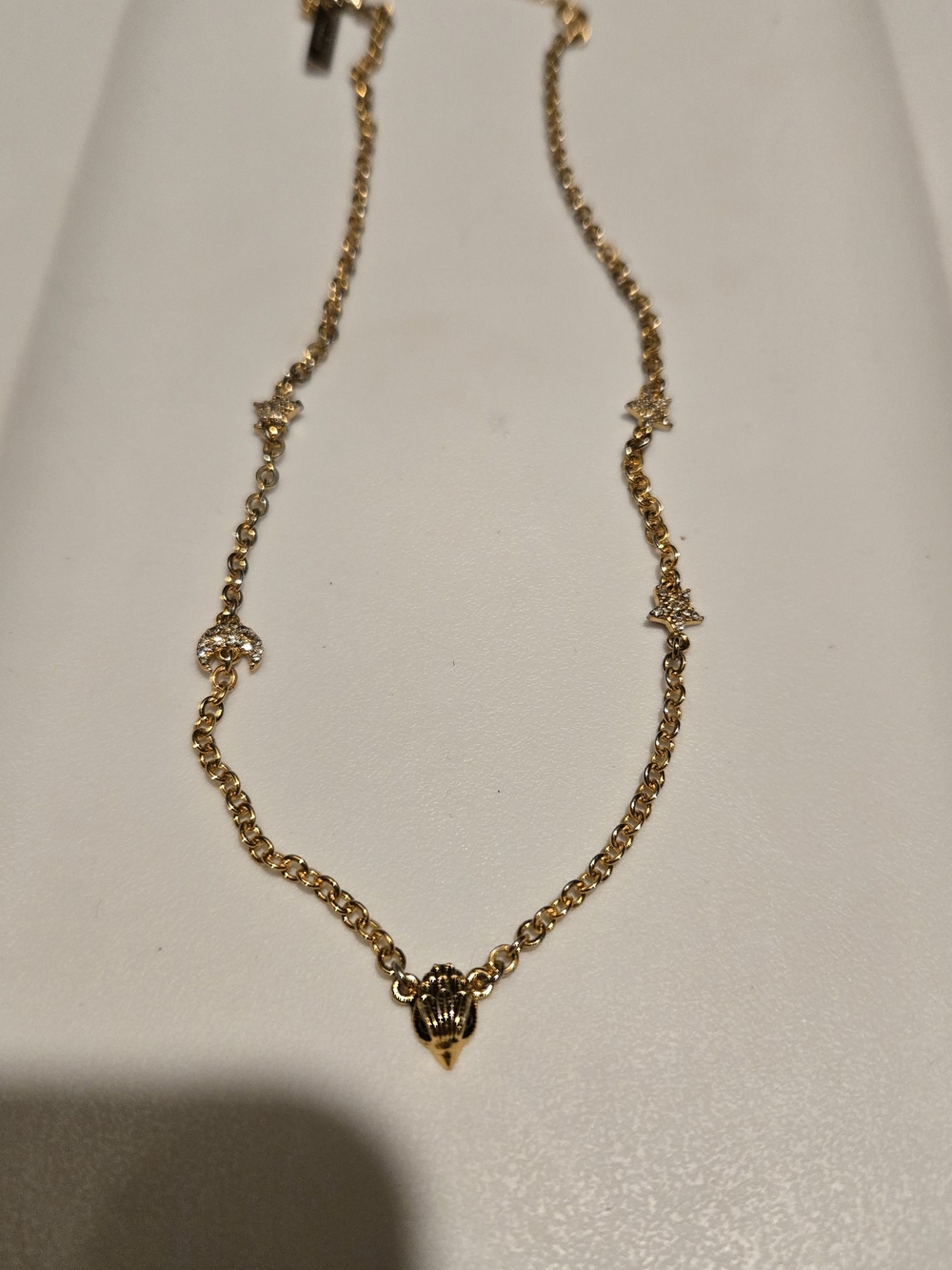 Kurt Geiger Gold Bee Pendant Chain Necklace - Women Jewelry